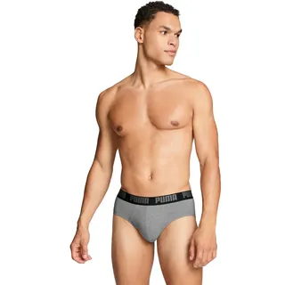 Puma Everyday Slips Grau Melange/Schwarz L 2er Pack