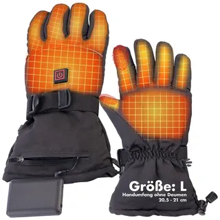 Beheizbare Handschuhe mit Akkus, wiederaufladbar, 3 Heizstufen, Gr. L