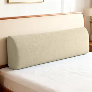 EXZFW Rückenkissen für Bett und Sofa, Rückenlehne Kissen, Bettsitzkissen, Rückenpolster Bett Sitzkissen, Ideal als Rückenstütze für mehr Halt und Komfort von Rücken, Kopf und Nacken,No02,180x30x10cm