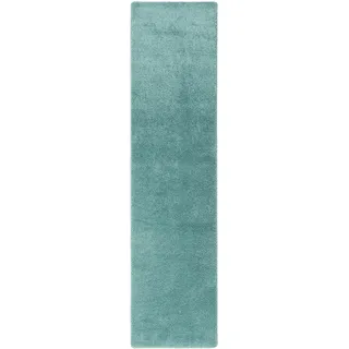Snapstyle Palace Hochflor Shaggy Läufer Teppich 80 x 320 cm Grün