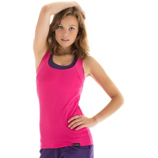 Winshape Damen Cross Back Top Fitness Freizeit Sport Essential Slim Fit, Pink, L, WVR25