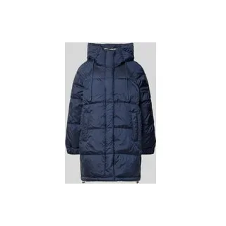Regular Fit Steppmantel mit Kapuze Modell 'ANFORA', Marine, 36
