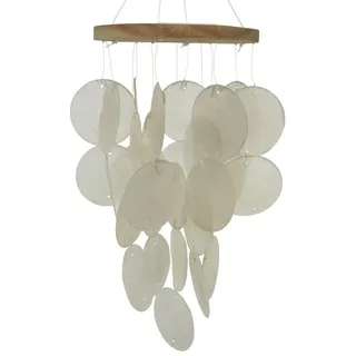 Kaemingk Dekohänger Kaemingk Deko-Anhänger Windspiel Capiz 24 cm beige