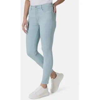 STOOKER WOMEN 5-Pocket-Jeans Rio Fexxi Move Strass Skinny Fit Skinny Fit Casual Clean Wash Denim Jeans Magic Shape Effekt für Damen blau 46