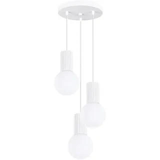 Sollux Halo 3-flg. 8 W 30 cm rund weiß
