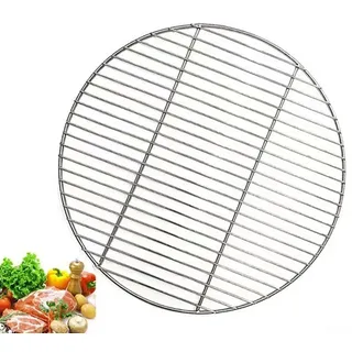 Grillrost rund, Edelstahl Grillrost Rund, Holzkohlegrills, Grillrost Ersatzteil, Grillnetz, Backblech, Grillrost, rostfrei für Holzkohlegrill, Gasgrill(30cm)