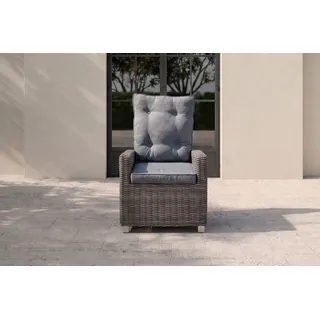 OUTFLEXX Dining Sessel, grau, Polyrattan, 74 x 83 x 110 cm, Rückenlehne stufenlos verstellbar
