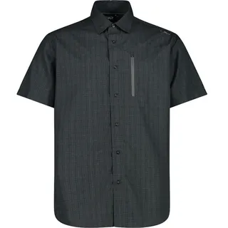 CMP Kurzarmhemd Antracite Mel / Graffite 3XL