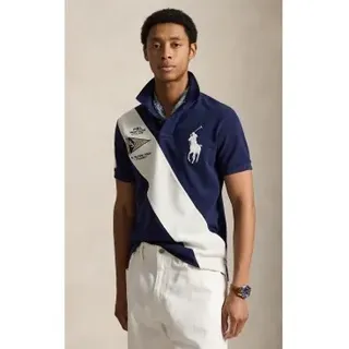 Polo Ralph Lauren für Herren. 710B21920001 Polo Custom Slim Fit mit Big Pony Marineblau (L), Lässig, Baumwolle, Kurzarm