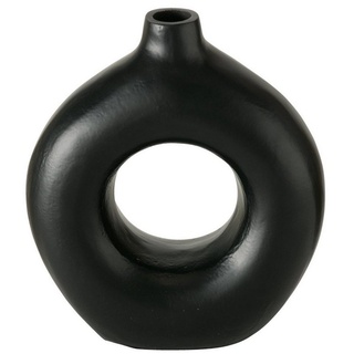 BOLTZE Tischvase Boltze Vase Ronella schwarz matt moderne Blumenvase / Dekovase, LxBxH