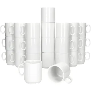 Mambocat Kaffeetasse 0,25 l Weiß 24 St.