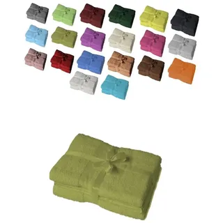 EXKLUSIV HEIMTEXTIL Duschtuch 70 x 140 cm grün 4 St.