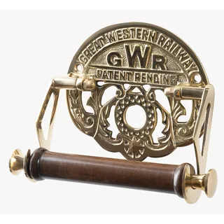 Assorted Collections Toilettenpapierhalter zur Wandmontage – Great Western Railway Toilettenpapierhalter im GWR-Stil – Toilettenpapierhalter mit Hardware im Lieferumfang enthalten