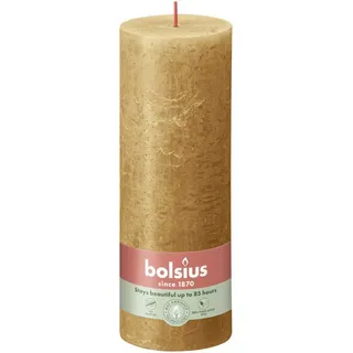 Bolsius Rustik Stumpenkerze 190/68 mm braun