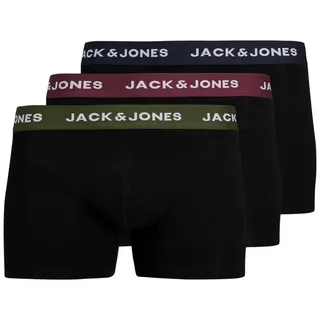 Jack & Jones Trunk (3-St) mit Markenschriftzug am Bund schwarz M