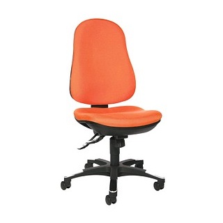 Topstar Bürostuhl Trend SY 10, 9020G04 Stoff orange, Gestell schwarz