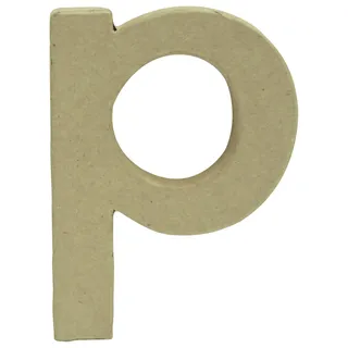 Décopatch AC828C - Kleiner Buchstabe aus Pappmaché, p 1,5x8,5x12cm, perfekte Deko für das Zuhause, 1 Stück