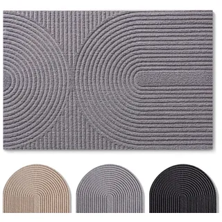 Blumtal Fußmatte 60 x 90 cm Grau