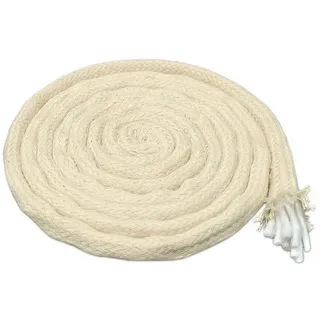 DistrEbution Windlicht Outdoor Kerzendocht, Flammschalendocht für Öllampen und Fackeln, Docht aus 100% Baumwolle Ø 0.8 cm x 10 cm