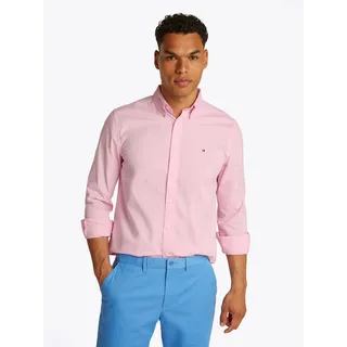 Tommy Hilfiger Flex Solid Regular Fit Langarmhemd Classic Pink L
