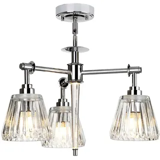 Elstead Lighting Agatha 3-flg. 47 cm Chrom