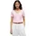 Damen T-Shirt Kurzarm New Slim Cody mit V-Ausschnitt Rosa Classic Pink S