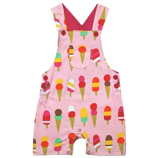 Toby Tiger Latzhose Latzhose mit Eiscreme Print rosa 92