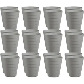 Papierkorb Mülleimer 24er Set für Büro Bad Jugendzimmer & Kinderzimmer 13,5 L...