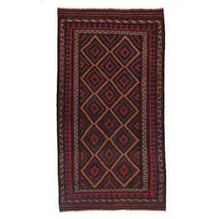 Afghan Vintage Kelim Teppich 175x336