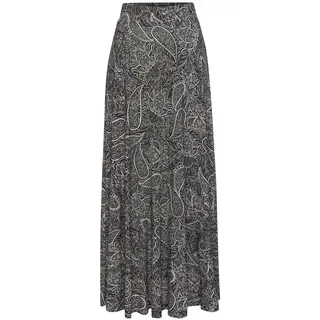LASCANA Maxirock Damen Paisley Grau/Schwarz 36