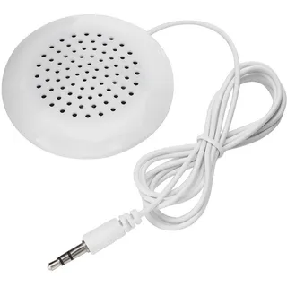 ciciglow Neuer DIY -Stereo-Kissenlautsprecher für MP3-Telefon, Tragbare CD mit Auxiliary-Anschluss, Weiß, Elegant, Stereo-Klang, Schlaffunktion und Tragbarkeit, Begrenzt Warranty, Lautsprecher