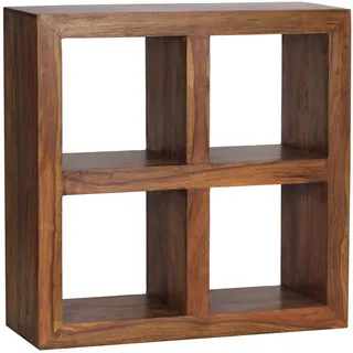 KADIMA DESIGN Sheesham Standregal 82 x 34 x 82 cm Braun