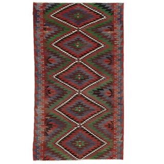 Kelim Vintage Türkei Teppich 183x320