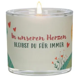 Butzon & Bercker Glaswindlicht zur Trauer - In unseren Herzen