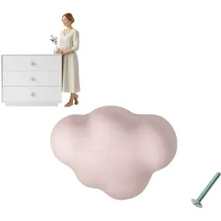 Möbelgriff, Knauf Für Kindermöbel, Wolke, Rosa Porzellan