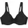 Modern Soft Cotton Bügel-BH ungepolstert Komfortbügel Samt Damen 0004 BLACK 80D
