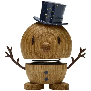 Hoptimist, Deko Figuren + Skulpturen, Aufsteller Bumble Schneemann S, Eichenholz