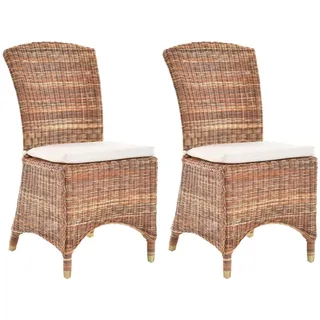 Set/2 Esszimmersessel Rattan Esszimmerstuhl Rattanstuhl Korbstuhl Stuhl (Mix)