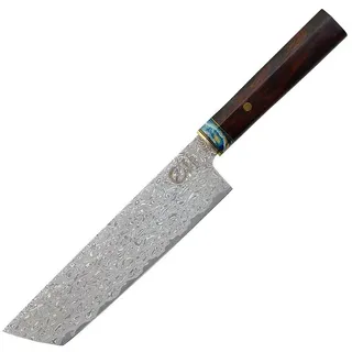 Küchenkompane Damastmesser ZEM Damastmesser Hiatari – Nakiri 20cm – VG10 Stahl