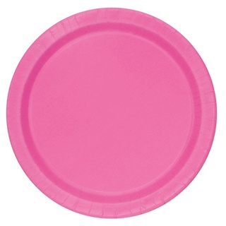 16 große Teller pink