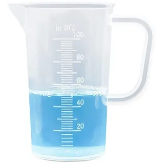 LuxusKollektion Messbecher Messbecher 100ml Klein Kunststoff Feine Skala