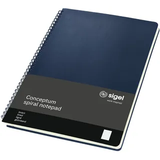 Sigel Spiralblock Conceptum A4 liniert Dunkelblau