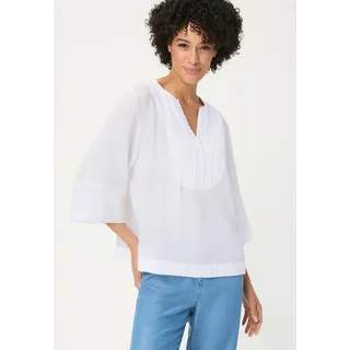 Olsen Tunikashirt Bluse mit Tunika-Ausschnitt weiß 42