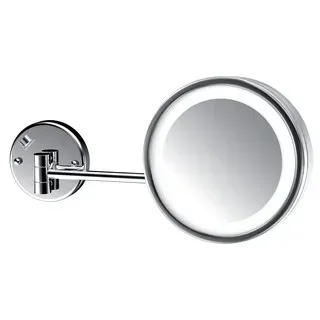 emco LED-Rasier- und Kosmetikspiegel 2-armig, 3-fach, rund, D: 216 mm,, 109500118 109500118