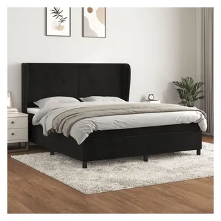 vidaXL Boxspringbett 160 x 200 cm Schwarz