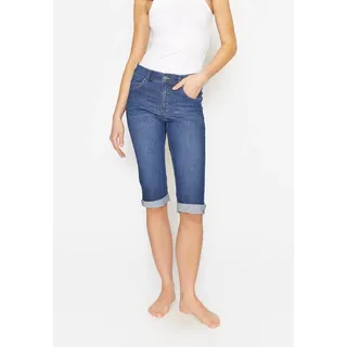 ANGELS 5-Pocket-Jeans Jeans Capri TU mit Used-Look mit Label-Applikationen 38