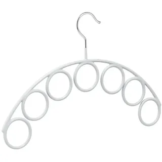 Relaxdays Schalhalter Kunststoff Grau/Silber 5 St.
