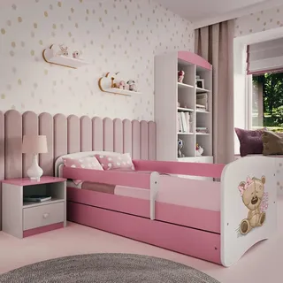 raumhirsch furniture Kinderbett Raumhirsch 80 x 160 cm Holzwerkstoff rosa
