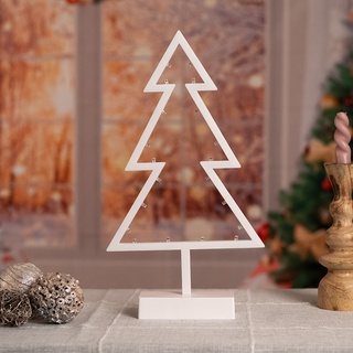 LED Weihnachts Tannen Baum Deko Lampe X-MAS Beleuchtung Fensterbank Lampe
