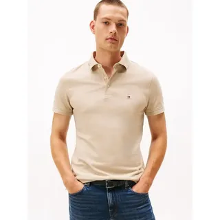 Tommy Hilfiger Poloshirt 1985 SLIM POLO mit Stickerei, Piqué-Qualität, Slim fit grün XXXL (56)